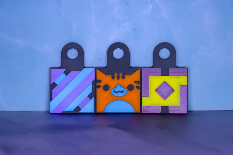 Personalisierter Geometry Dash Würfel-Schlüsselanhänger oder Magnet – 3D-gedrucktes Symbol (62 mm) – Das perfekte Geschenk für Gamer Bild 7