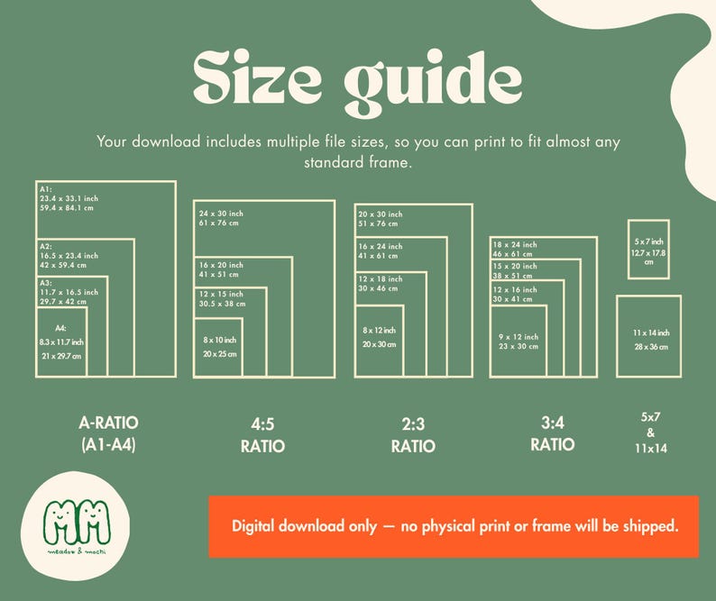 a diagram of the size guide for a patio