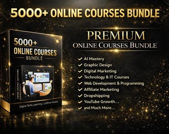 Online Courses Bundle for Digital Skills Learning | Lifetime Access