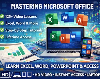 Office Productivity Courses Bundle | Excel Word PowerPoint Access