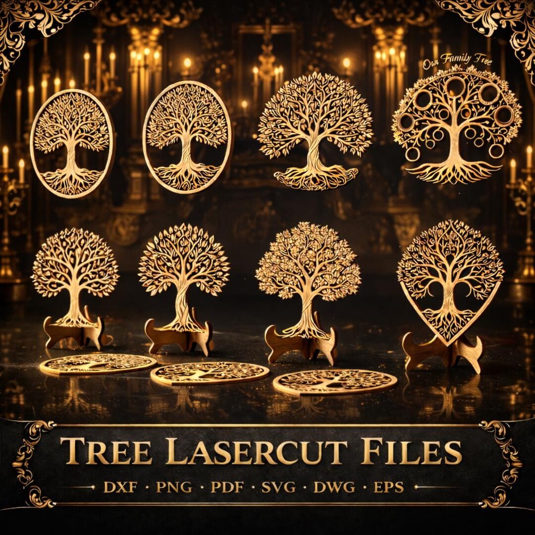 Tree of Life SVG Laser Cut Files – Celtic Family Tree Design, Family ...