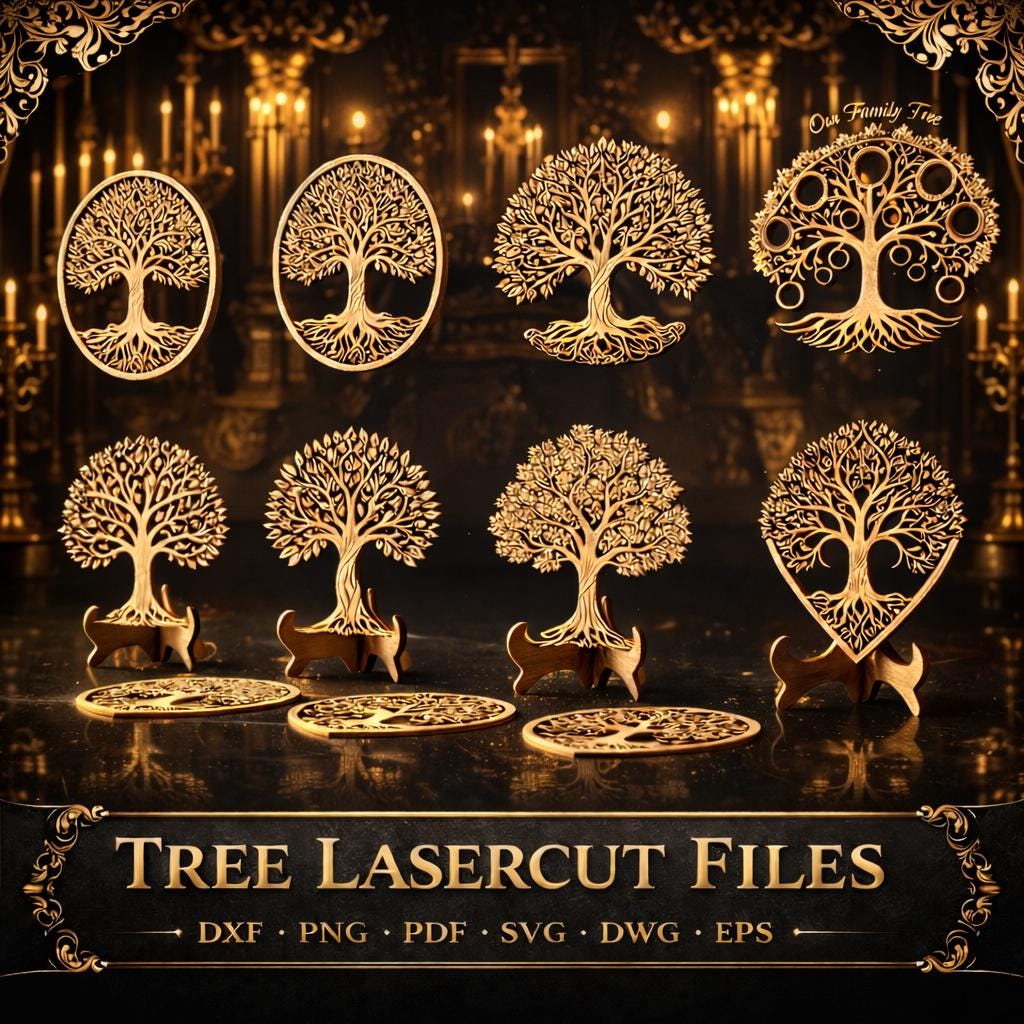 Tree of Life SVG Laser Cut Files – Celtic Family Tree Design, Family ...