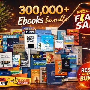 EBook Mega Bundle – 300,000+ Resell & Earn Digital Products | Instant Download