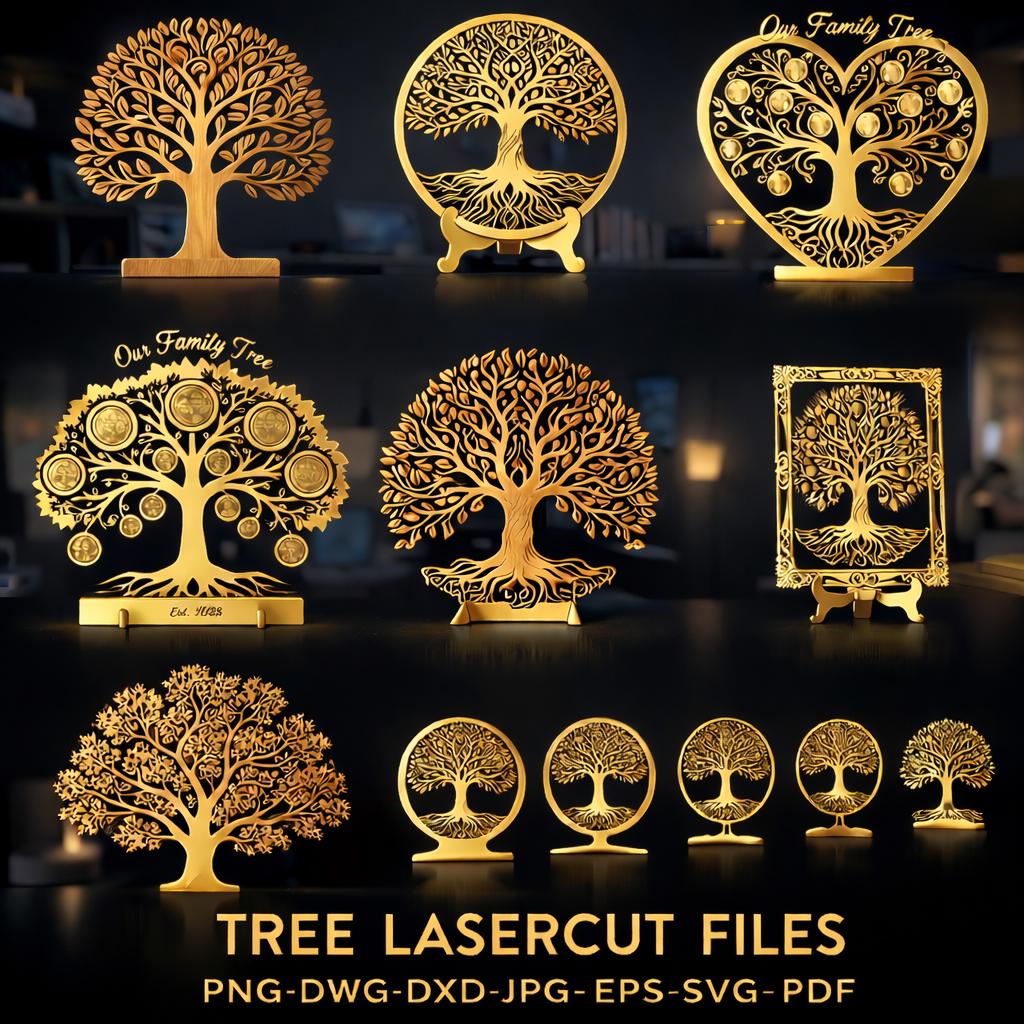 Tree of Life SVG Laser Cut Files – Celtic Family Tree Design, Family ...