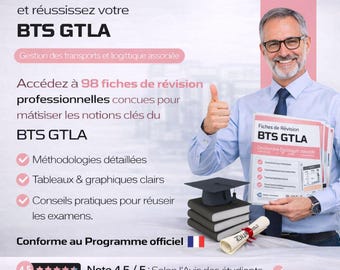 Hojas de repaso – BTS GTLA | Gestión del transporte y logística asociada | 98 hojas