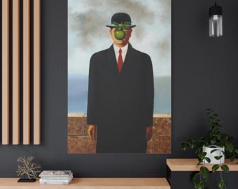 ルネ・マグリット「人の子」1964年、高品質の手描き油絵複製 - Etsy 日本