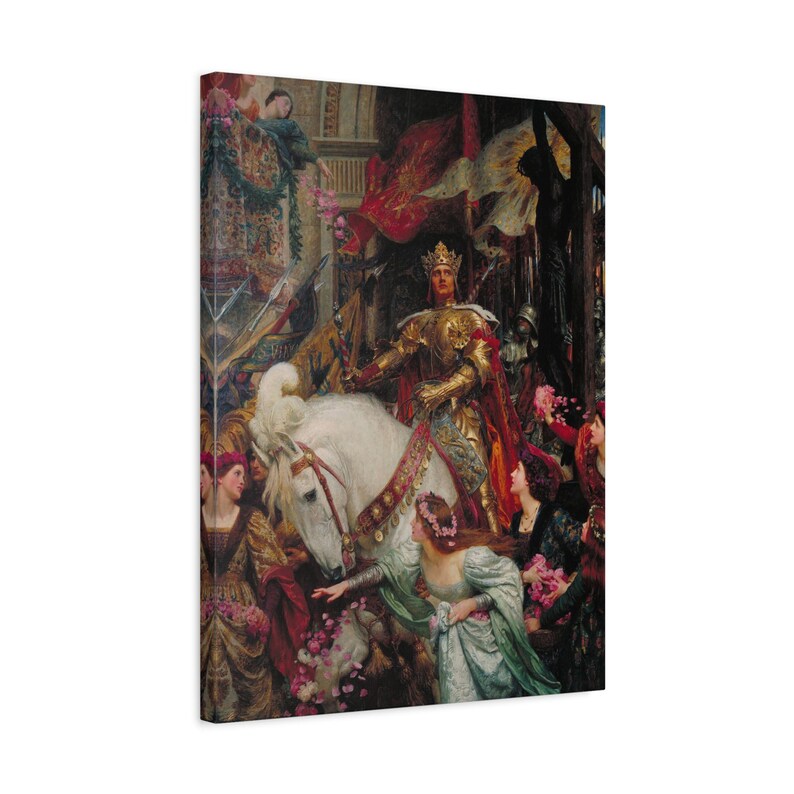 Toile musée Frank Dicksee Les deux couronnes prête à accrocher 1,25 po. de profondeur No Y-369 image 3