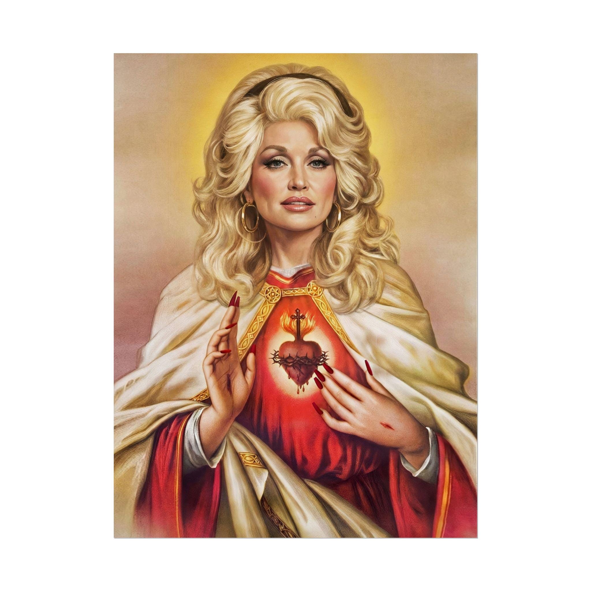 Dolly Parton Saint Rolled Poster Wall Art Decor Home Decor No Frame dolly-parton-saint-rolled-poster-wall-art-decor-home-decor-no-frame