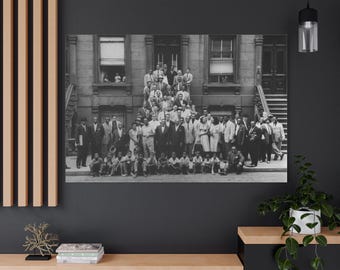 A Great Day in Harlem, Art Kane's classic 1958 jazz photograph Canvas Ready To Hang 1.25" Deep No Y-84