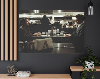 Iconic Crime Movie Face-Off Canvas Wall Art, 90s Film Wall Art Canvas Ready To Hang 1.25 Y-422