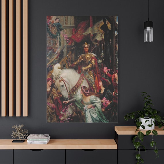 Frank Dicksee The Two Crowns Museum  Canvas Ready To Hang 1.25" Deep No Y-369