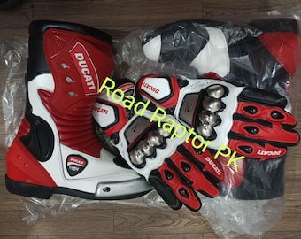 Ducati motorcycle Racing Glove's and Boots|  Ducati Biker gear