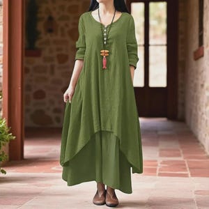 Abito Lungo Maxi Donna Effetto Avvolgente Con Stampa Total Look - Cloud5ive, Morbido E Comodo, 95% Poliestere 5% Elastan - 3
