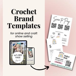 Crochet Business Canva Template Bundle — Helpful for Makers Who Want Professional, Cohesive Branding