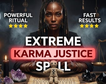 Karma Justice Spell – Energy Return & Protection Ritual | Karma Balance and Negativity Reversal | Same Day Casting