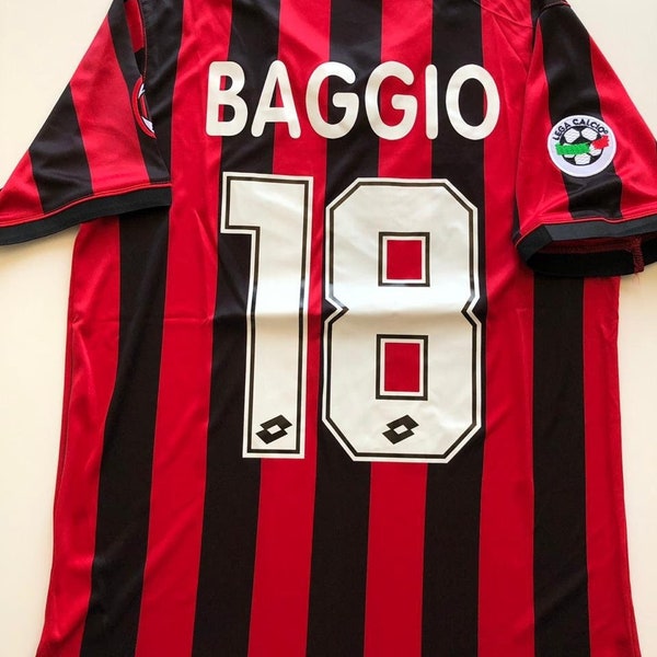 AC Milan 1996-1997 Maldini Baggio Baresi classic jersey