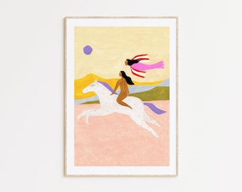 Ilustración Depeapa, mujeres giclee print  - MUJERES LIBRES -
