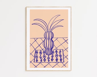 Plantas y cactus giclee print, depeapa ilustración - Bereber deco -