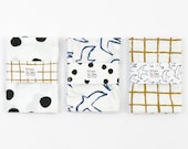 Pack of three tea towels by Depeapa