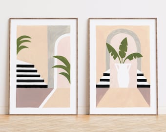 Set de dos Ilustraciones, depeapa prints  - INTERIORES -