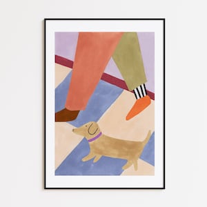 Ilustración mujer, Depeapa art print  - Andar es revolucionario -