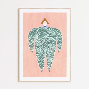 Wanddekoration Kunstdruck, Karneval Charakter Kunstdruck, Depeapa Illustration - Paisanín -