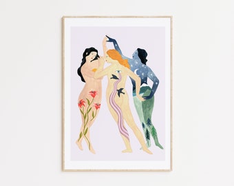 Ilustración mujer, Depeapa art print, 8M