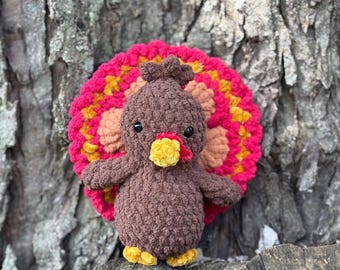 Crocheted Turkey Plushie
