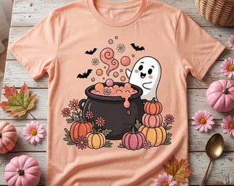 Gezellige spookketel PNG, Whimsigoth herfst sublimatieontwerp (digitale download)