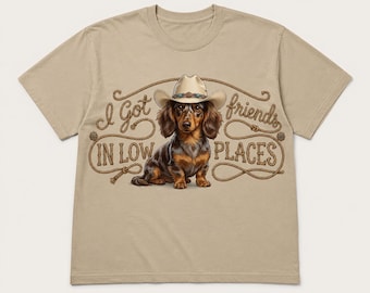 Amigos em lugares baixos Dachshund PNG | Sublimação | Download Digital
