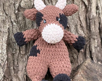 Crochet Cow Snuggler
