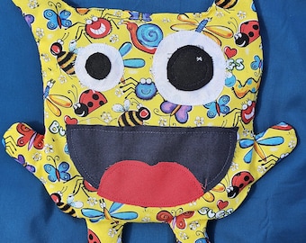 Weighted Monster 10" Rice Bag, Microwavable | Heat/Cold Pack | 100% Cotton