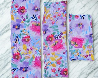 Floral Cooling/Heating Packs | Natural Pain Relief Heat Pack | 100% Cotton Rice Bag