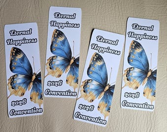 Printable 2026 Regional Eternal Happiness Convention Giftable Bookmarks | Butterflies | Digital Download ONLY