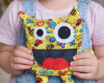 Weighted Monster 10" Rice Bag, Microwavable | Heat/Cold Pack | 100% Cotton