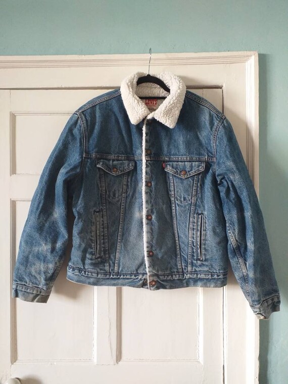 vintage levi sherpa jacket