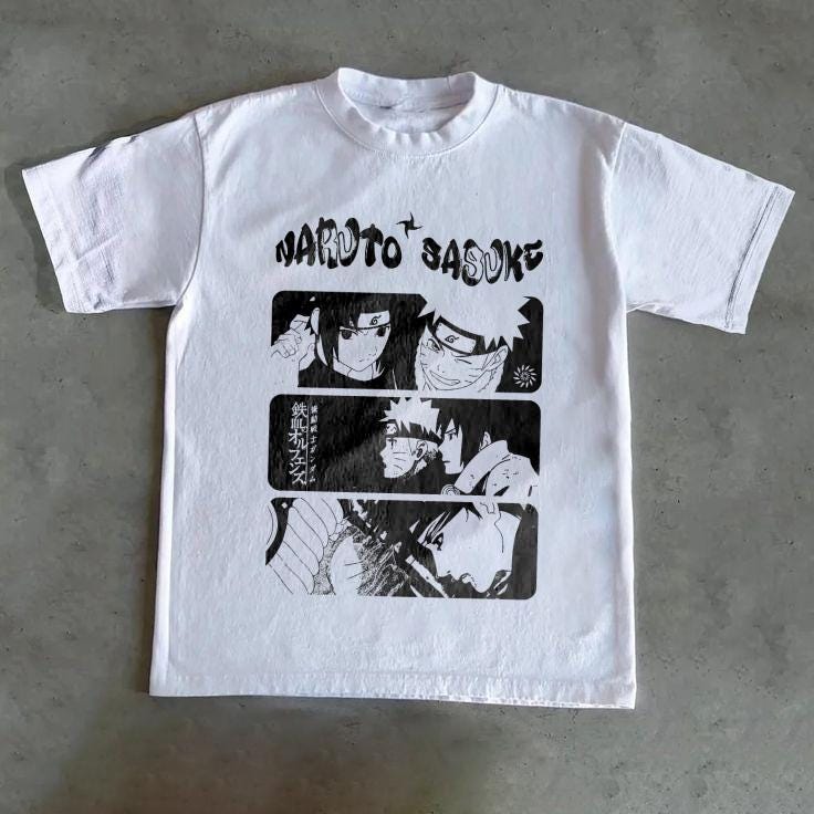 T-shirt Naruto Uzumaki Naruto And Uchiha Sasuke Tshirt Casual Unisex H Femme 22902681239733 1024x1024