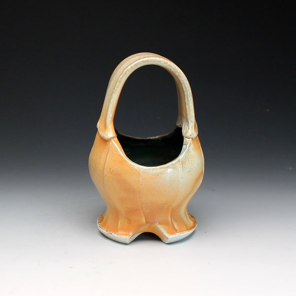 Plump Flower Basket, Orange