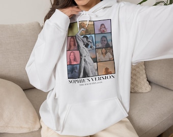 Sudadera con capucha/jersey con cuadrícula fotográfica, versión collage de retratos Sophie S.