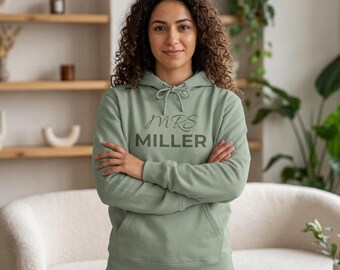 Individuell geprägtes Braut-Sweatshirt, Rundhalsausschnitt „Zukünftige Braut“, Verlobungsgeschenk für die Braut, Pullover für den Junggesellinnenabschied, individueller 3D-Pullover mit Puffärmeln