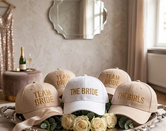Gorra bordada "Equipo Novia" - Gorra para despedida de soltera