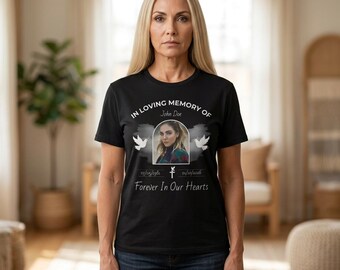Gedenk-Shirt mit Foto | Erinnerungs-T-Shirt, Tribut-Shirt