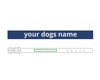 Custom Engraved Leather Pet Collar, Personalized Name Collar