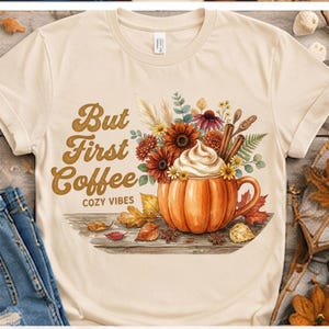 Vintage Floral Pumpkin PNG: Peach Patchwork Citrouille Coquette Autumn Bow Cottagecore Watercolor Harvest PNG (Digital Download)