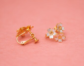 Cherry Blossom Flowers - 3 Flower - Japanese Jewelry