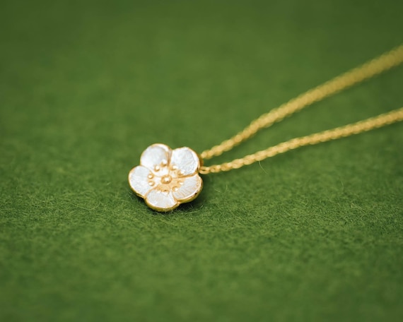【я.】（未使用）lui jewelry plum chain 34 Plum Blossom Necklace - Ume - Japanese Jewelry - Japanese Flower