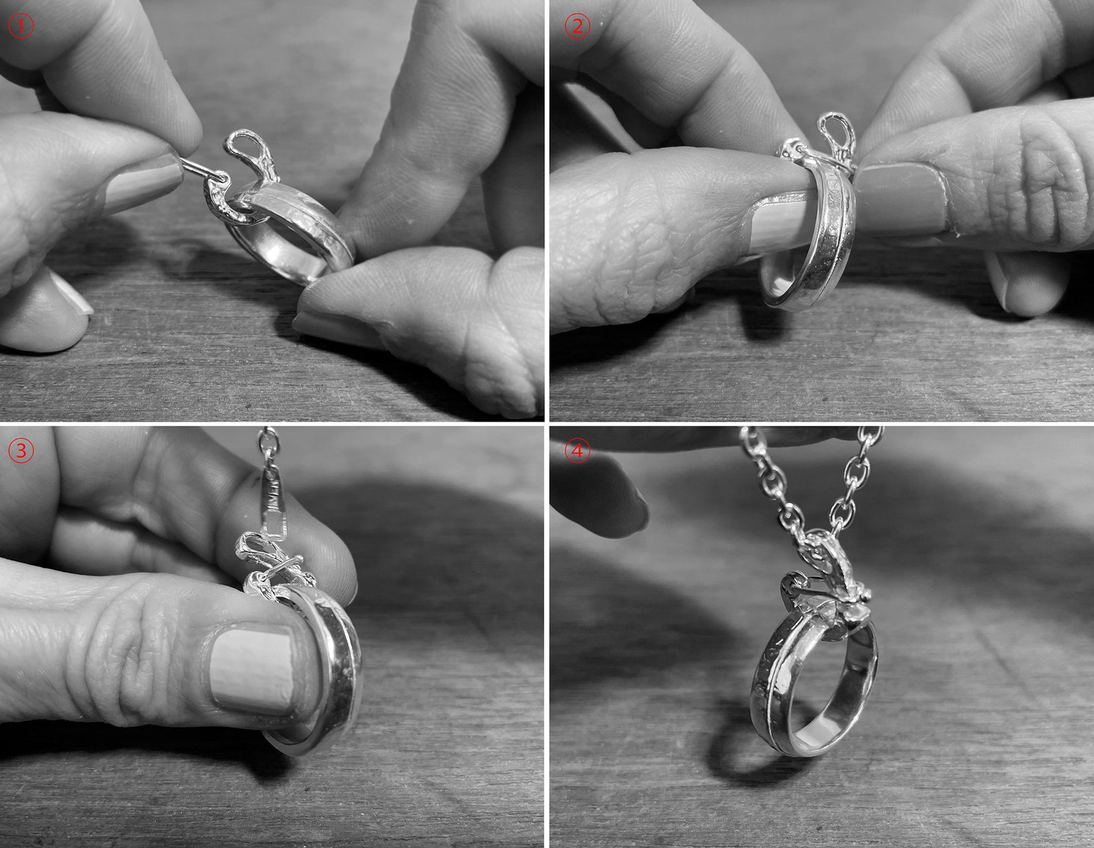 Ring Holder Pendant - Pendant for Holding Ring - Tools for Rings - Ring ...