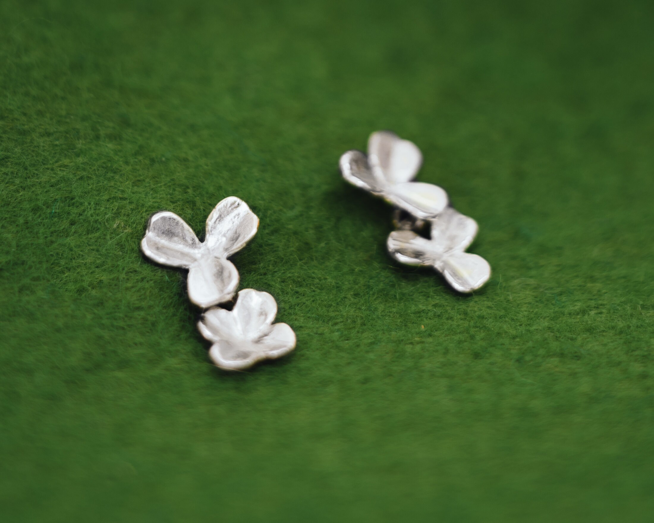 18k - Four Leaf Clover - Three Leaf - Clover - Japanese