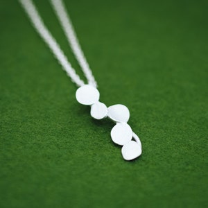 Wire plant necklace  - pendant and chain - hypoallergenic - small gift -  Japanese - gift for her - girlfriend