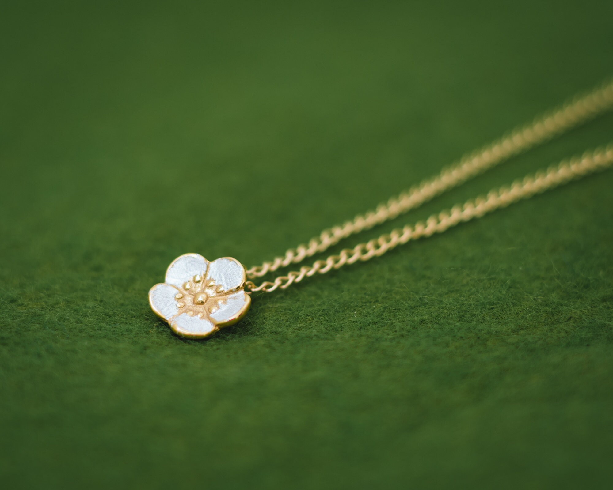 Plum Blossom Necklace Ume Japanese Jewelry Japanese Flower Silver